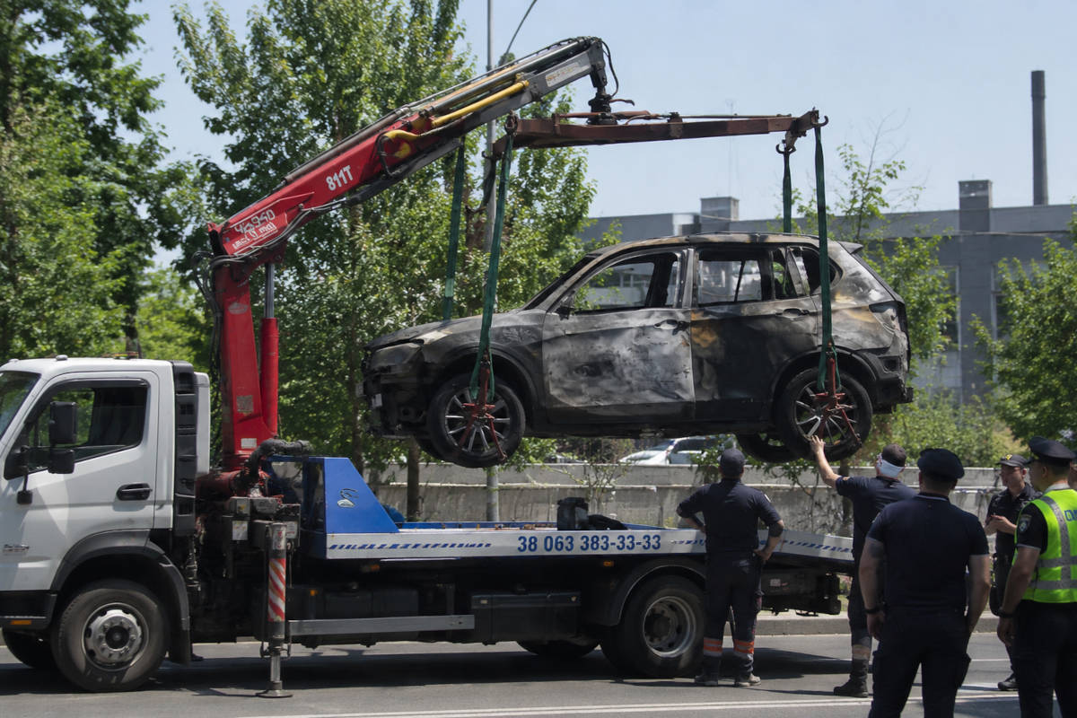 BWM-rijders bezorgd na ongeluk hoge Russische militair met autobom