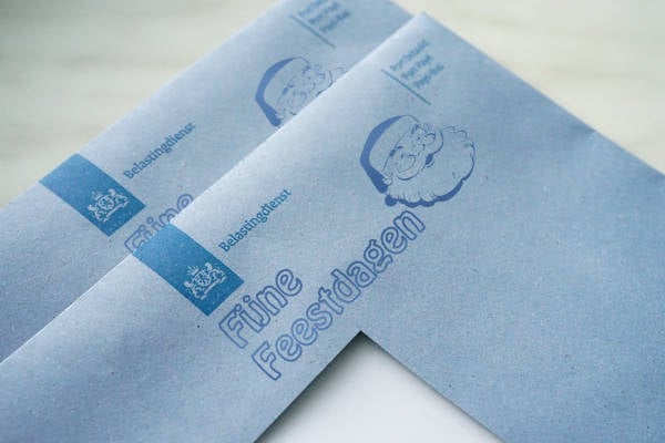 Belastingenveloppen deze week extra feestelijk