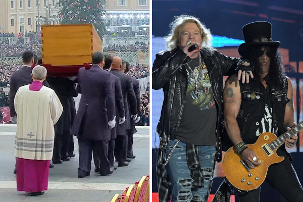 Guns N’ Roses boos over gebruik van hun muziek bij uitvaart paus Benedictus