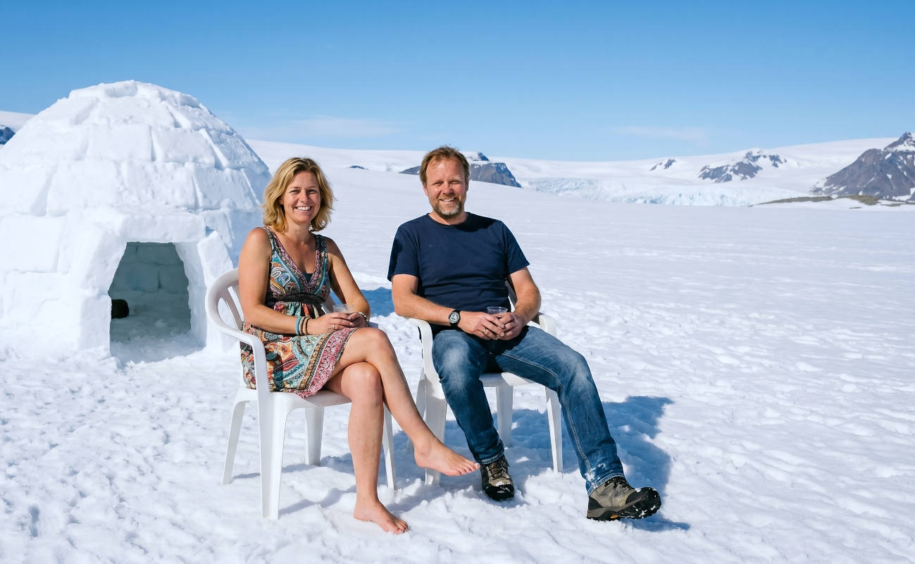 Steeds meer Nederlanders emigreren naar Antarctica vanwege het milde klimaat