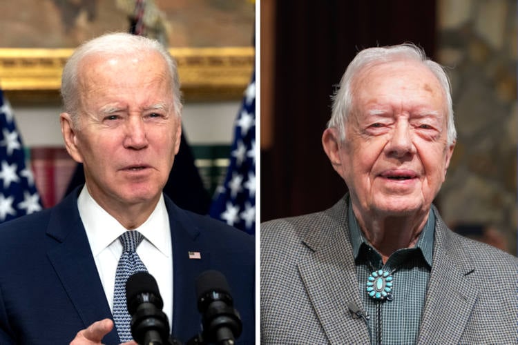 Biden bedroefd door plotselinge overlijden oud-president Carter: “Hij was nog zo jong”