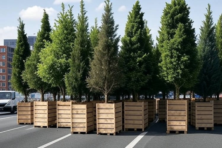 Ruim vijfduizend kilo CO2 uitgestoten bij aanleg tijdelijk bos op A10