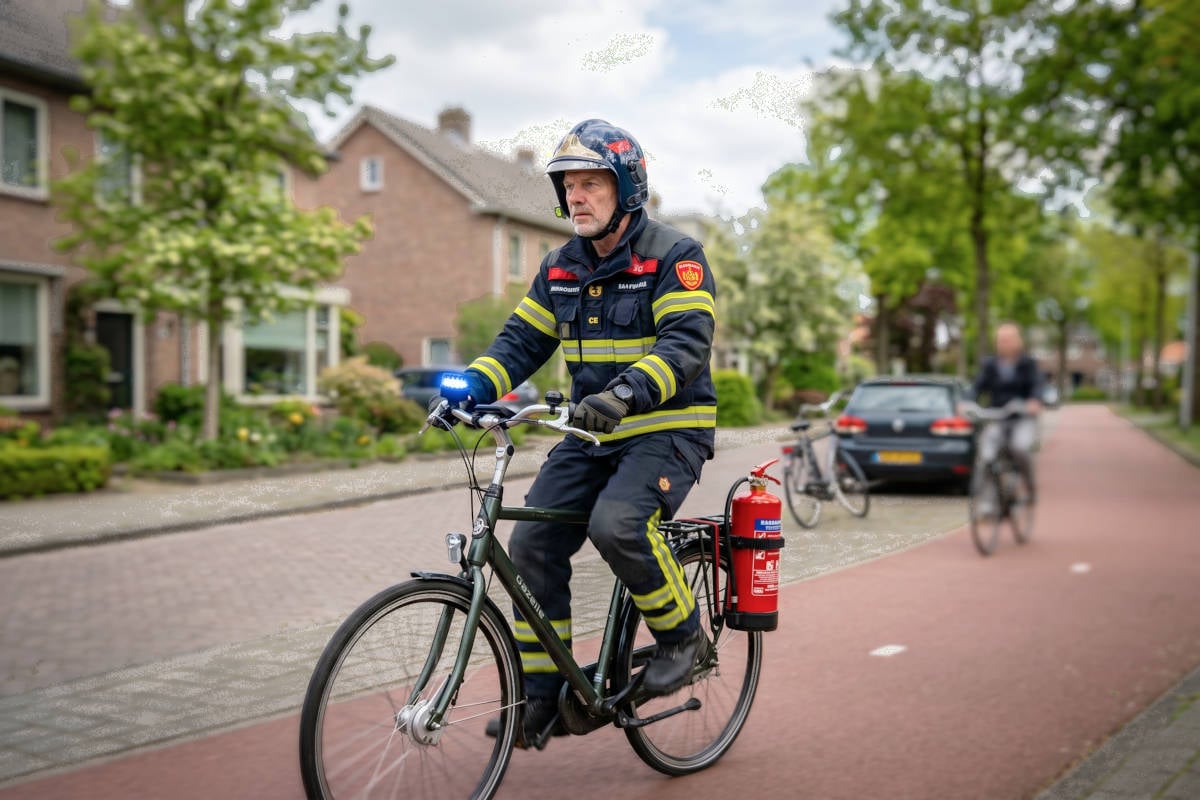 Brandweer vaker op de fiets naar spoedgevallen