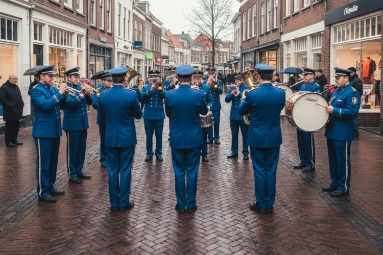 Fanfare Meppel komt met protestlied tegen Trump