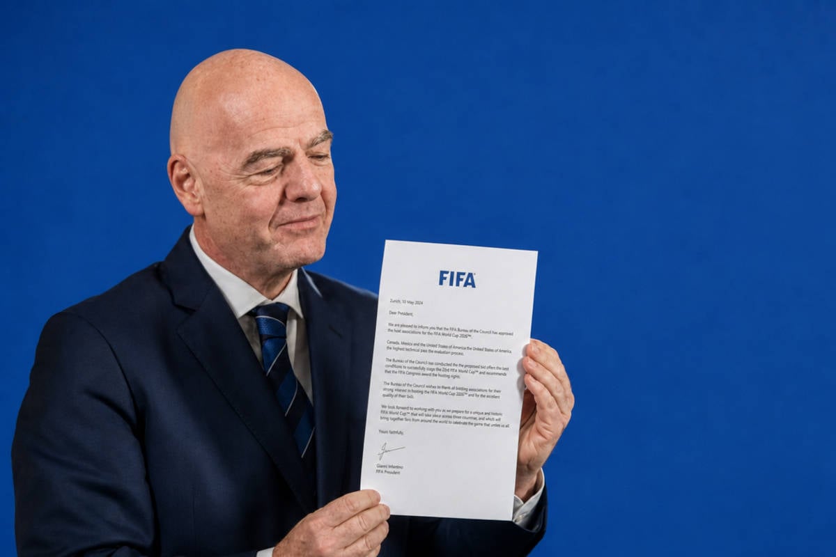 FIFA verkoopt gesigneerde replica van excuusbrief Infantino