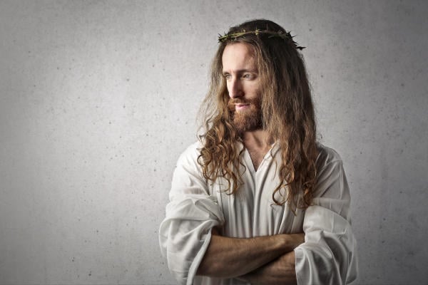 Amateurjezus Herman bereidt zich voor op kerstdrukte