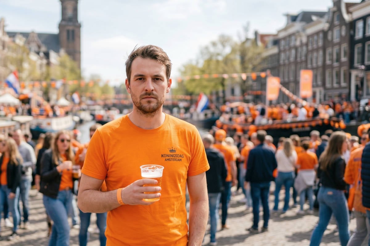 Wesley (25) drinkt op Koningsdag niet meer dan 30 bier uit protest tegen de monarchie