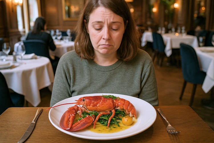 Bordje kreeft 52 euro: Uit eten voor meeste mensen niet meer te betalen