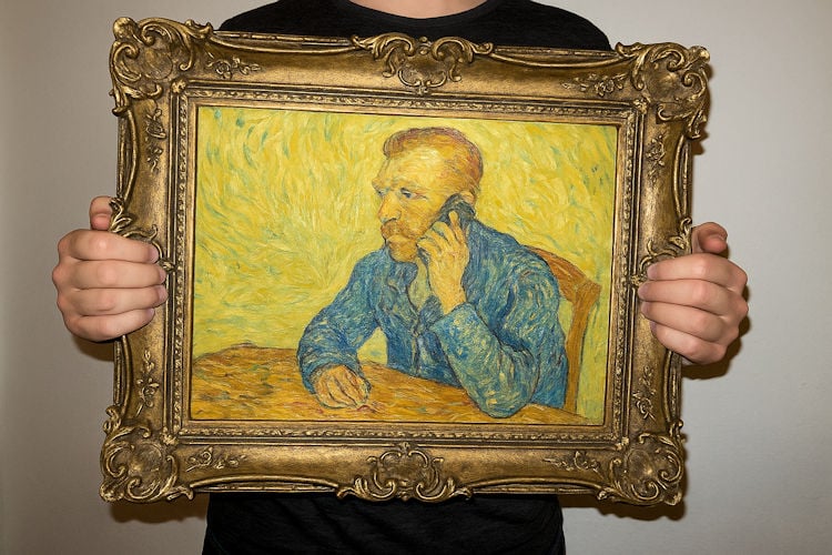 Schilderij ‘Man met Smartphone’ blijkt toch echte Van Gogh