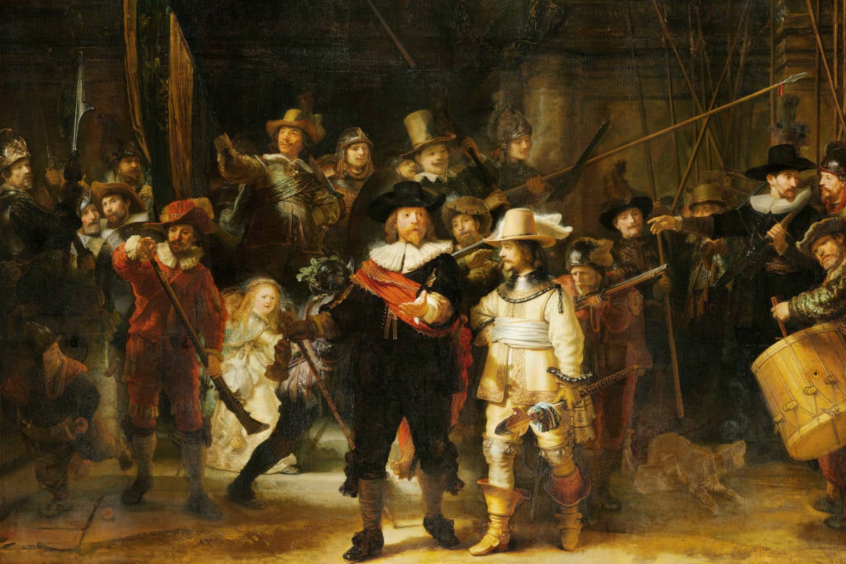 Omstreden schilderij ‘De Nachtwacht’ mogelijk toch weg: “Schilderij verheerlijkt wapenbezit en groepsintimidatie”