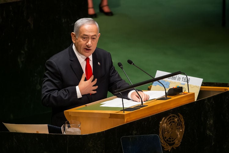 Dramatische oproep Netanyahu bij VN: “Laat uw aandacht niet afleiden van situatie in Oekraïne”