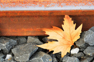 rails-trein-spoorwegen-blad-blaadje