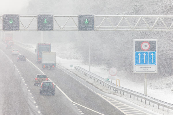 Sneeuw trekt over het land: contact met provincie Brabant verloren