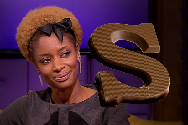 Sylvana Simons gekwetst door chocoladeletter