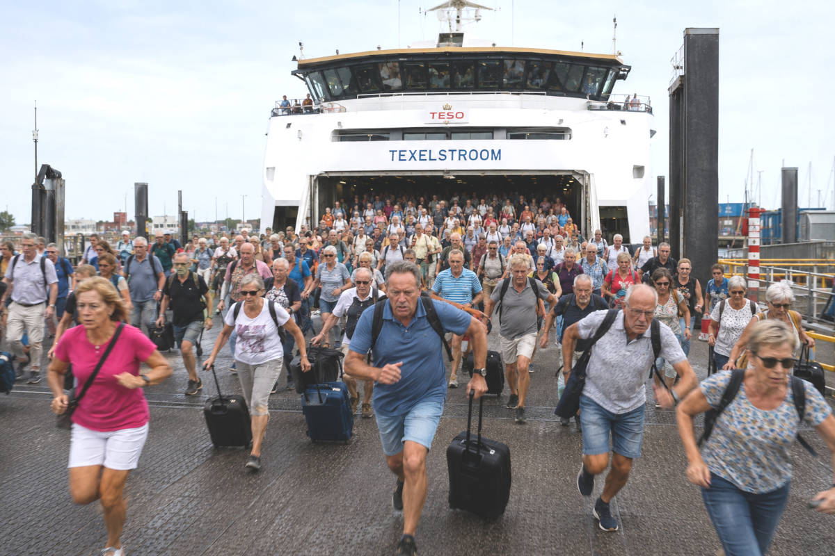 800 bootreizigers dringen Noord-Hollandse enclave Texel binnen