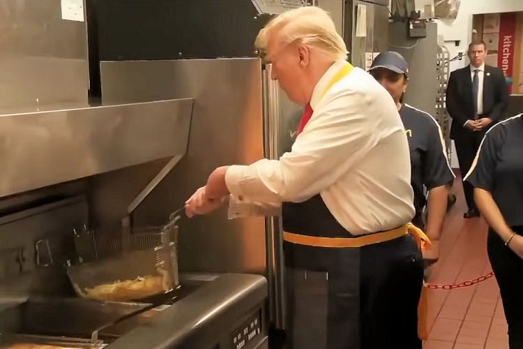 Trump bewijst bij McDonald’s zijn geschiktheid als president