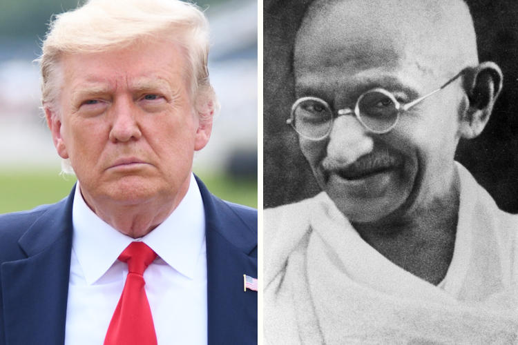 Trump, Ghandi en andere vredesactivisten die ooit beschoten werden