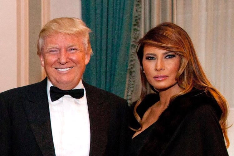 Pijnlijke foto opgedoken van Trump met ordinaire Oost-Europese vrouw