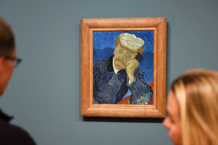 Schilderij ‘Man met smartphone’ van Vincent van Gogh geveild voor 139 miljoen