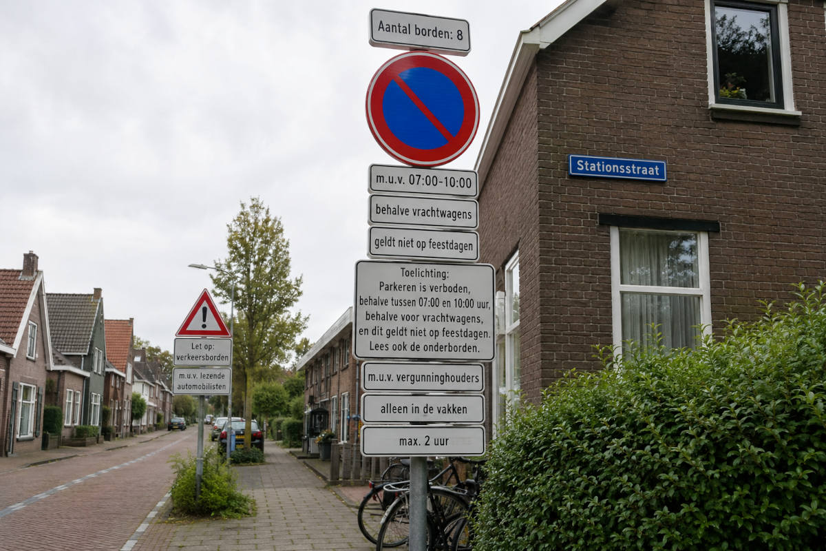 Gemeente plaatst extra verkeersborden om onduidelijkheid door verkeersborden op te lossen