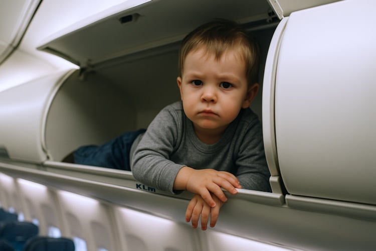 Kleuter mag niet meer mee als handbagage bij KLM