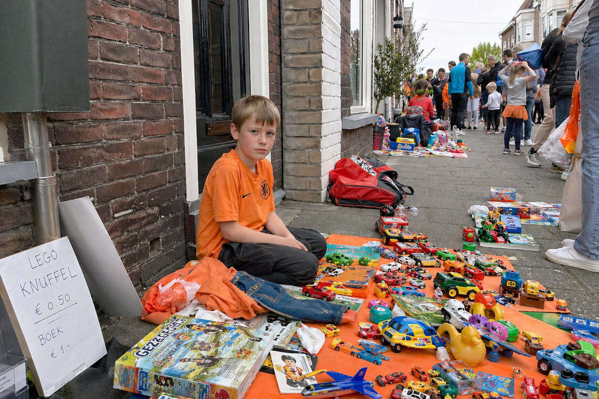 Weer veel minderjarige verkopers betrapt op Koningsdag