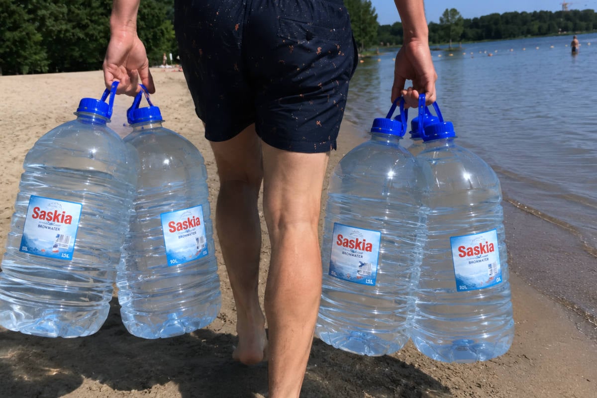 Waterschap adviseert alleen te zwemmen in water dat u zelf heeft meegenomen