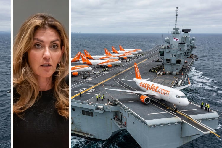 EasyJet landt op vliegdekschip na tip van Yesilgöz